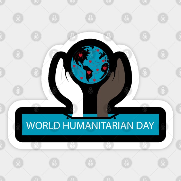 World Humanitarian Day Sticker by Wilda Khairunnisa